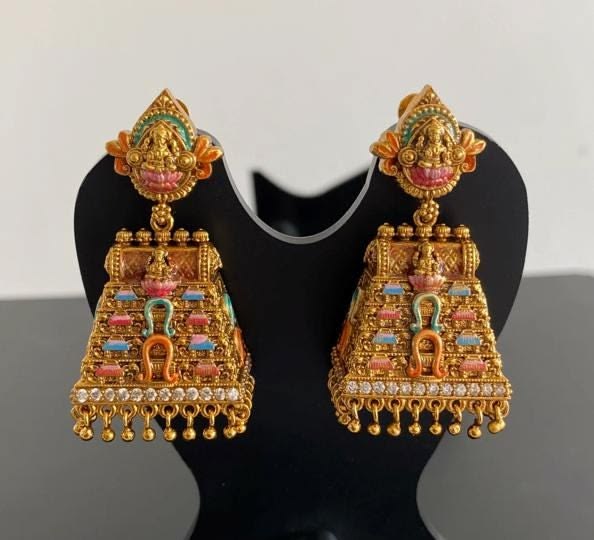 Buy Srinivasa Necklace Set Get Meenakari Jhumki Free