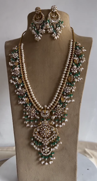 Moissanite Polki Guttapusalu Haram From Crystal Jewel