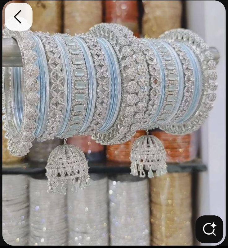 Alina Super Zhankar Look Bangles Designed By Crsytal Jewel