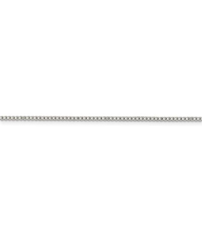 925 Sterling Silver Rhodium Plated Box Chain Necklace Jewelry Gifts for Women in Silver Choice of Lengths 16 20 22 24 30 18 a...