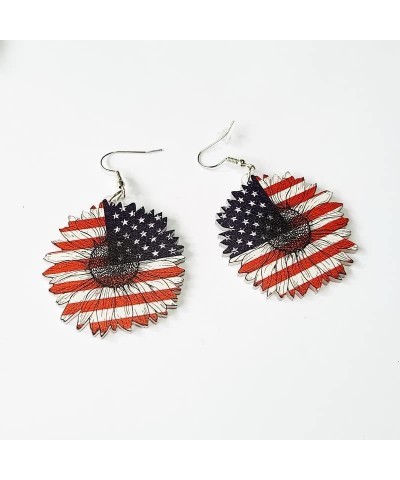 Cute Patriotic American Flag Acrylic Drop Dangle Earrings Independence Day Earrings 4th of July Earrings Gifts for Women Girl...