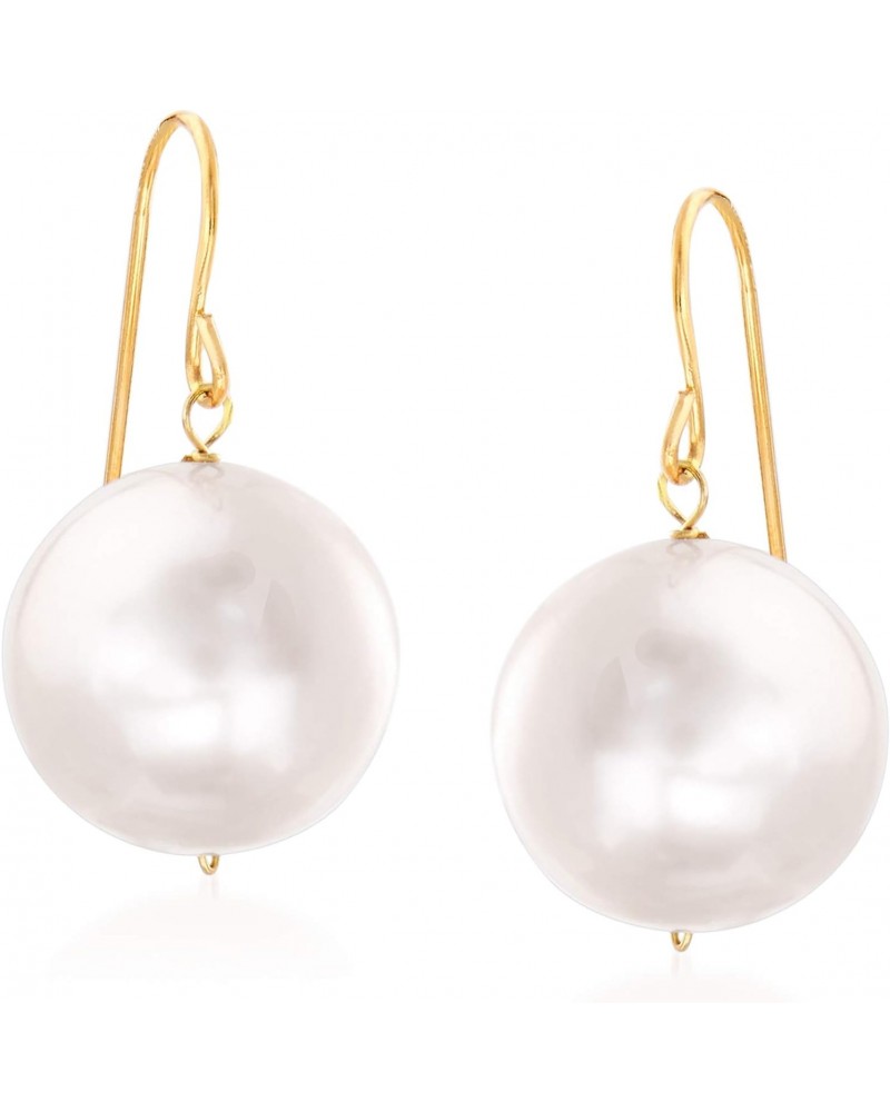 11mm Cultured Pearl Drop Earrings in 14kt Yellow Gold $41.47 Earrings