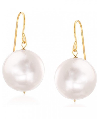 11mm Cultured Pearl Drop Earrings in 14kt Yellow Gold $41.47 Earrings