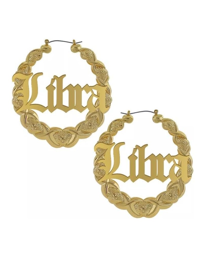 XOXO Bamboo Hoop Earrings - Libra $12.68 Earrings