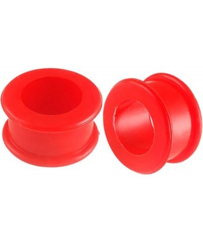 Red Implant grade sili Double Flare Tunnels Ear Gauge Plugs SI01 Ear Stretching Stretchers Piercing 2Pcs C-3/4 inch 20mm $10....