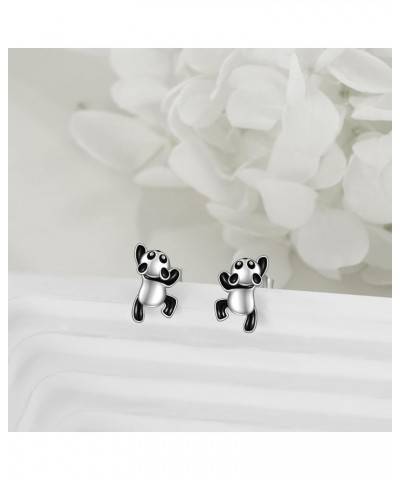 Animals Stud Earrings Sterling Silver Animals Stud Earrings Animals Hoops Birthday Holiday Party Gifts for Women Girls panda ...