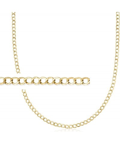 by Ross-Simons Italian 3mm 14kt Yellow Gold Curb-Link Necklace 18.0 Inches $87.75 Necklaces