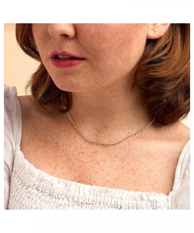 by Ross-Simons Italian 3mm 14kt Yellow Gold Curb-Link Necklace 18.0 Inches $87.75 Necklaces