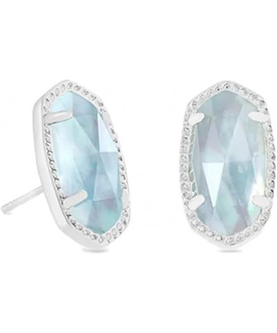 Ellie Stud Earrings for Women, Fashion Jewelry RHODIUM - LIGHT BLUE ILLUSION $33.54 Earrings