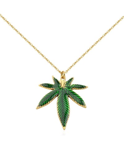 Cutout Marijuana Pot Leaf Necklace Bracelet Marijuana Leaf Pendant Necklace Bracelet Earring Leaf Necklace Green $9.97 Necklaces