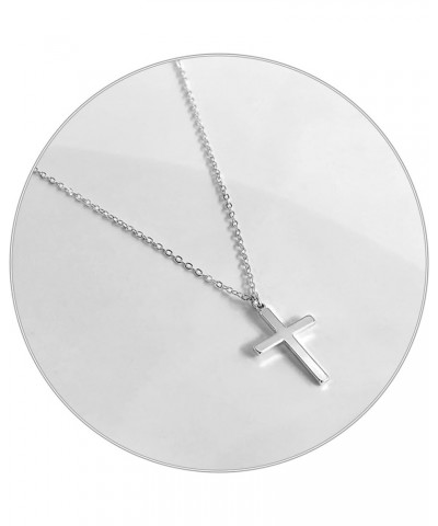 Cross Necklace for Women,18K Gold/Silver Plated Tiny Cubic Zirconia Cross Pendant Necklace for Women Simple Layered Cross Nec...