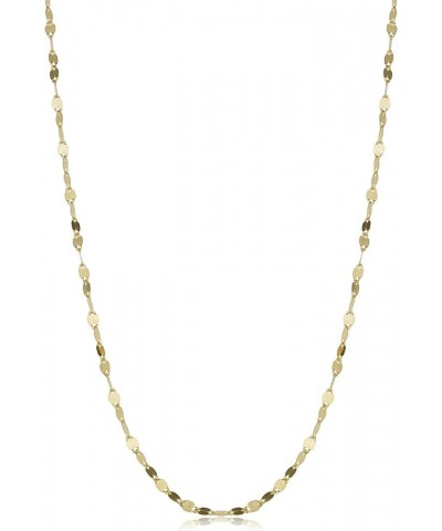 14k Solid Yellow Gold 1.9 mm Mirror Link Chain Necklace (16, 18, 20, 22, 24 or 30 inch) 24 Inches $37.95 Necklaces