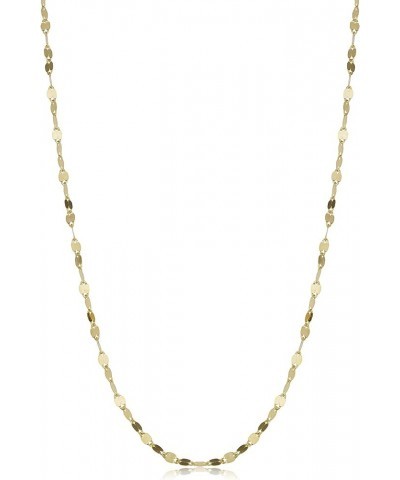 14k Solid Yellow Gold 1.9 mm Mirror Link Chain Necklace (16, 18, 20, 22, 24 or 30 inch) 24 Inches $37.95 Necklaces