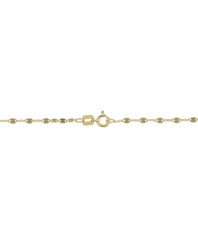 14k Solid Yellow Gold 1.9 mm Mirror Link Chain Necklace (16, 18, 20, 22, 24 or 30 inch) 24 Inches $37.95 Necklaces