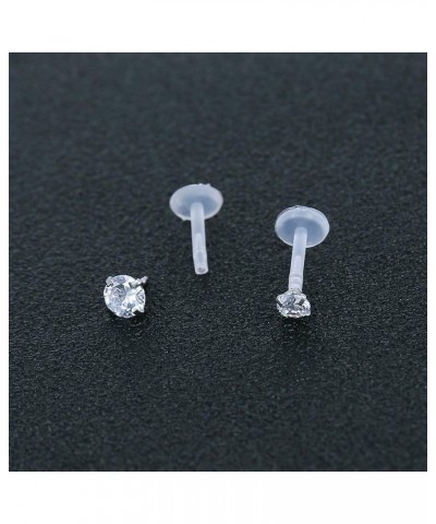 10-12Pcs 16G Clear Bioflex CZ Stone Labret Monroe Lip Ring Helix Tragus Cartilage Earrings Stud Piercing 12pcs (3mm cz) $8.54...