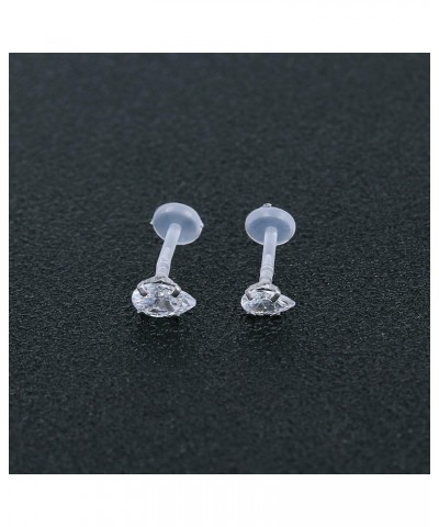 10-12Pcs 16G Clear Bioflex CZ Stone Labret Monroe Lip Ring Helix Tragus Cartilage Earrings Stud Piercing 12pcs (3mm cz) $8.54...