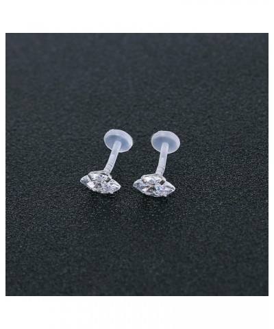 10-12Pcs 16G Clear Bioflex CZ Stone Labret Monroe Lip Ring Helix Tragus Cartilage Earrings Stud Piercing 12pcs (3mm cz) $8.54...