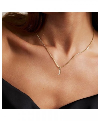 Gold Initial Necklaces for Women, Gold Plated Letter Necklace for Girls, Dainty A-Z Pendant Choker Necklace J-Gold $8.09 Neck...