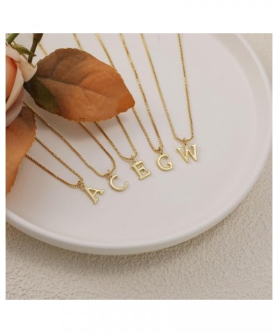 Gold Initial Necklaces for Women, Gold Plated Letter Necklace for Girls, Dainty A-Z Pendant Choker Necklace J-Gold $8.09 Neck...