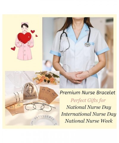 Nurse Gifts for Women, Stethoscope RN Bracelet, Thoughtful Gifts for Nurses Week, Nursing School, and Practitioners, with Quo...