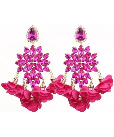 2022 Crystal Statement Earrings Tassel Big Drop Earrings for Women Fashion Rhinestones Jewelry Accessories Women Wholesale E1...