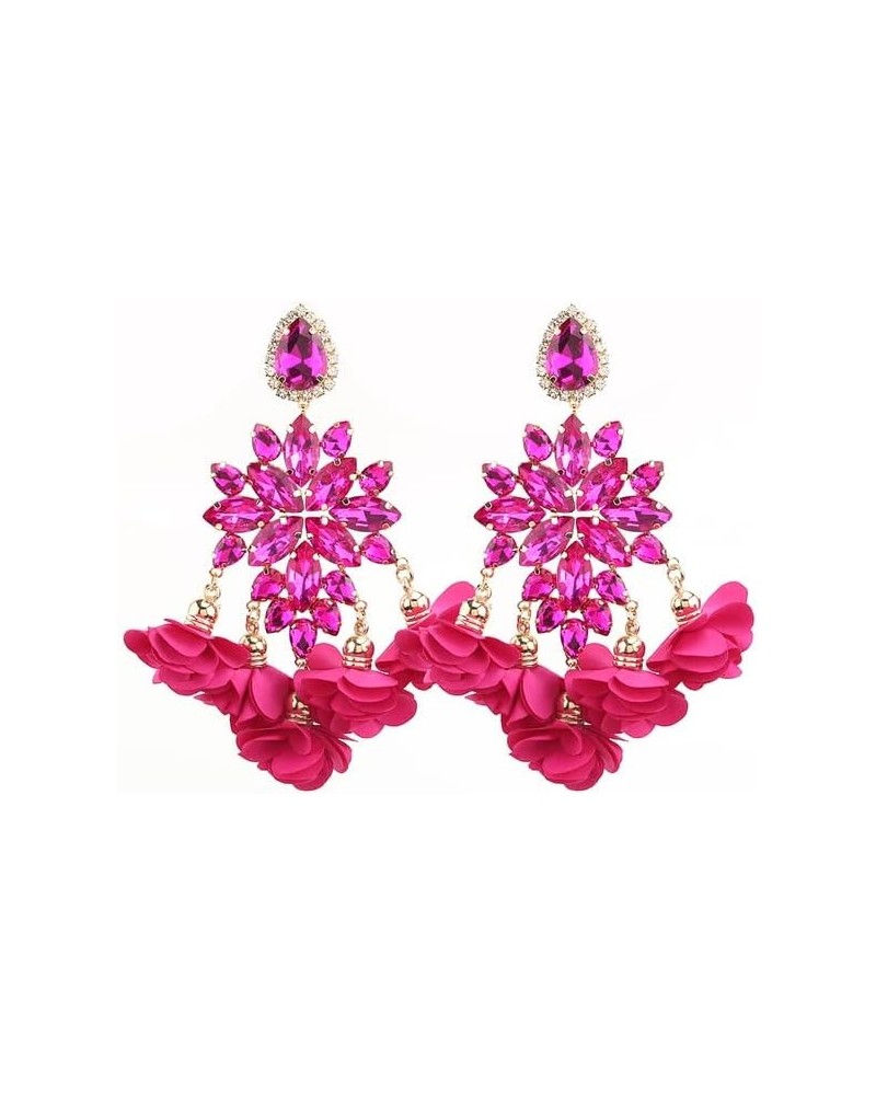 2022 Crystal Statement Earrings Tassel Big Drop Earrings for Women Fashion Rhinestones Jewelry Accessories Women Wholesale E1...