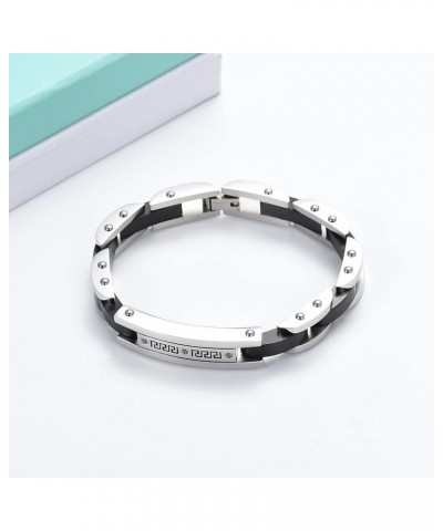 Cremation Jewelry Urn Bracelet for Ashes for Women Men Cuban Link Bracelet Ashes Memorial Keepsake Bangle Black-24cm $15.32 O...