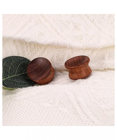 Wood Saddle Plugs Set Natural Ear Gauges Tunnels Plugs Stretchers 0G-30mm 6 PCS | 0G(8mm) $7.94 Body Jewelry