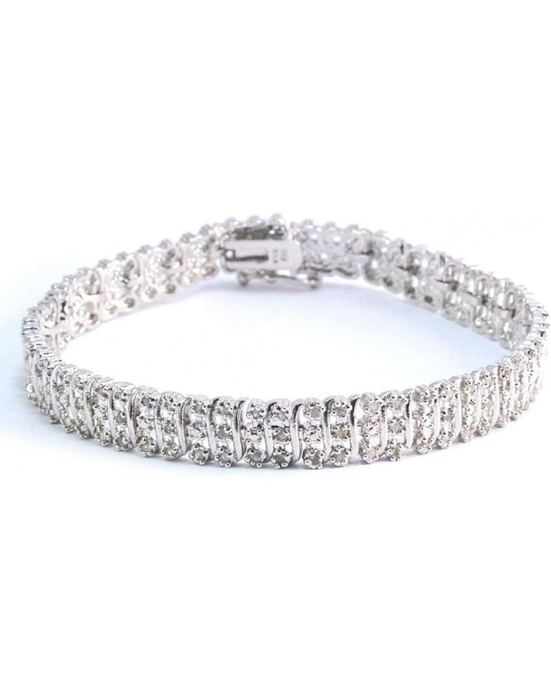 2 Carat Diamond Bracelet for Women Sterling Silver 14k White Gold Tennis Link 7 7.5 8 inch 7.0 Inches $76.56 Bracelets