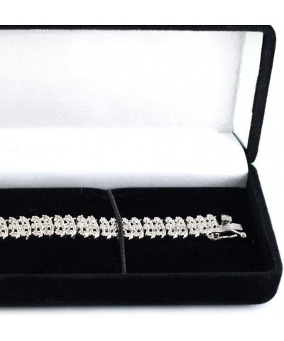 2 Carat Diamond Bracelet for Women Sterling Silver 14k White Gold Tennis Link 7 7.5 8 inch 7.0 Inches $76.56 Bracelets