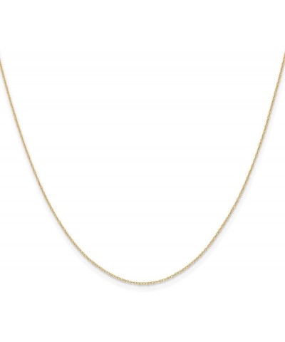 14k Gold .4 mm Carded Cable Rope Chain Necklace for Women 13" to 24 22.0 Inches Yellow Gold $44.65 Necklaces