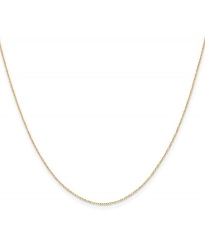 14k Gold .4 mm Carded Cable Rope Chain Necklace for Women 13" to 24 22.0 Inches Yellow Gold $44.65 Necklaces