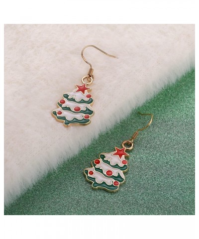 Christmas Tree Earrings Cute Dangle Earrings for Women Girl,Tree Dangle Drop Charm Hoop Earring Fashion Jewelry Xmas Festive ...