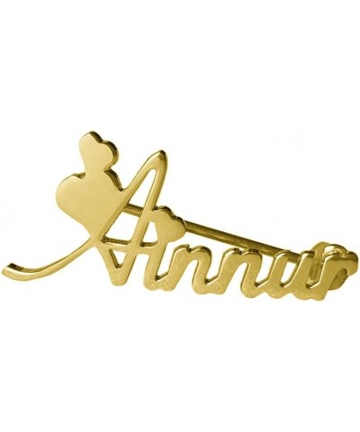 Personalized 925 Sterling Silver Custom Name Pin Monogram Initial Brooch Pins for Women Gold 3 $18.44 Brooches & Pins