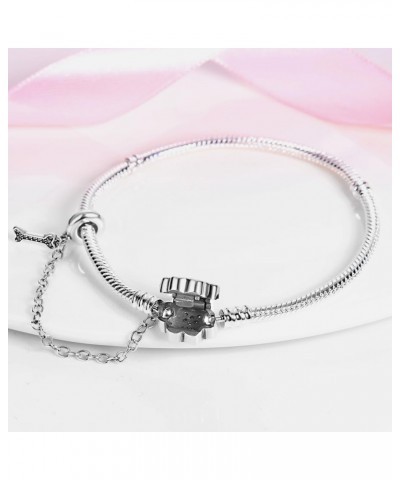 925 Sterling Silver Snake Chain Bracelet for Pandora European Bracelets Charms Bead PAB003 7.1in/18cm $13.10 Others