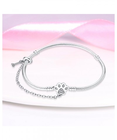 925 Sterling Silver Snake Chain Bracelet for Pandora European Bracelets Charms Bead PAB003 7.1in/18cm $13.10 Others