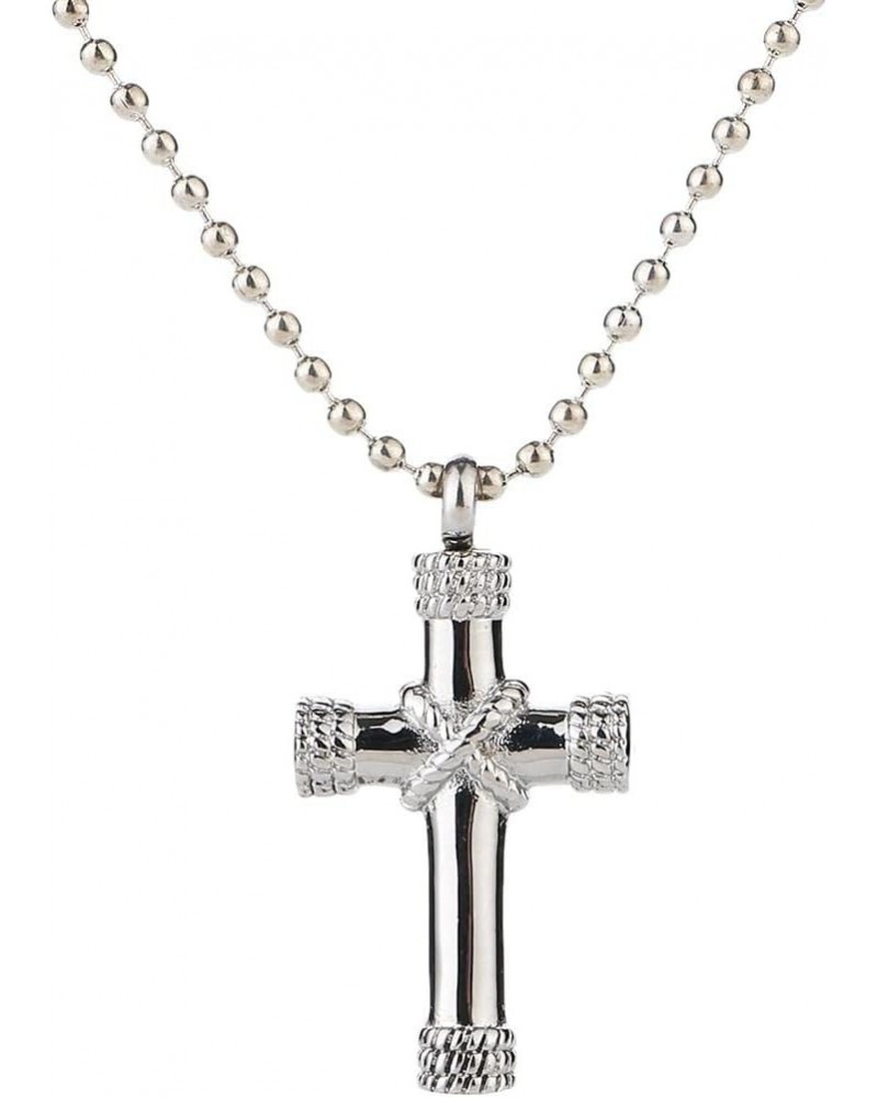 Stainless Steel Crucifix Ashes Urn Necklace Memorial Cremation Jewelry $8.15 Necklaces