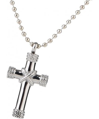 Stainless Steel Crucifix Ashes Urn Necklace Memorial Cremation Jewelry $8.15 Necklaces