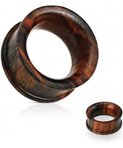 Concave Double Flat Flared Tunnel Organic Sono Wood Plug 5/8" (16mm) $13.33 Body Jewelry