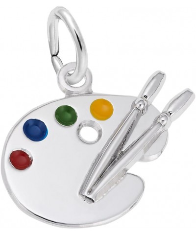 Artist Palette Charm, Charms for Bracelets and Necklaces Sterling Silver $30.27 Bracelets