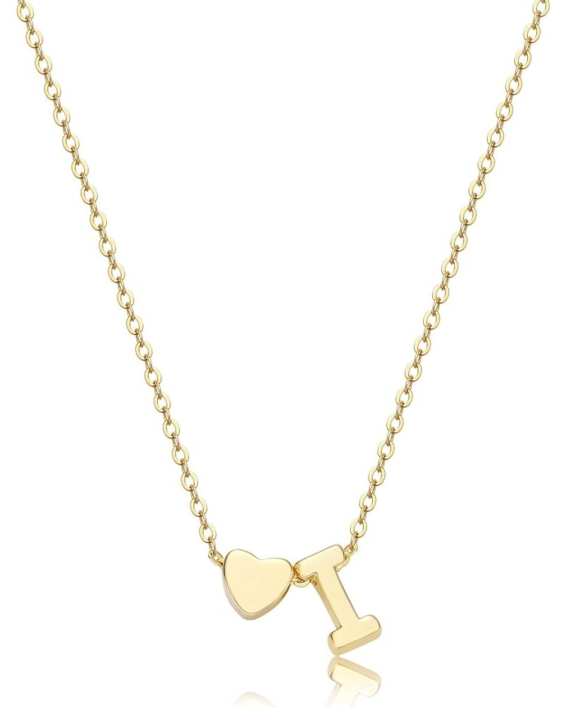 CHESKY Heart Initial Necklaces for Women Girls, 14K Gold Filled Heart Pendant Necklace Simple Small Cute Necklaces for Teen G...