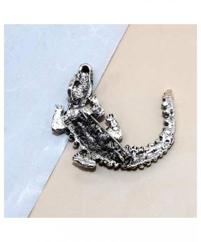 Retro Dragon Crystal Brooch Sparkling Uniquely Stylish 3D Dragon Shape Rhinestone Brooch Pin Gothic Punk Fashion Jewelry Gift...