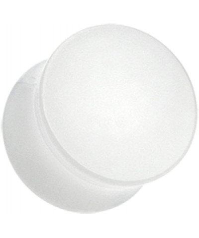 Glow in The Dark Basic Acrylic Double Flared Ear Gauge Plug 7/16" (11mm), White $10.79 Body Jewelry