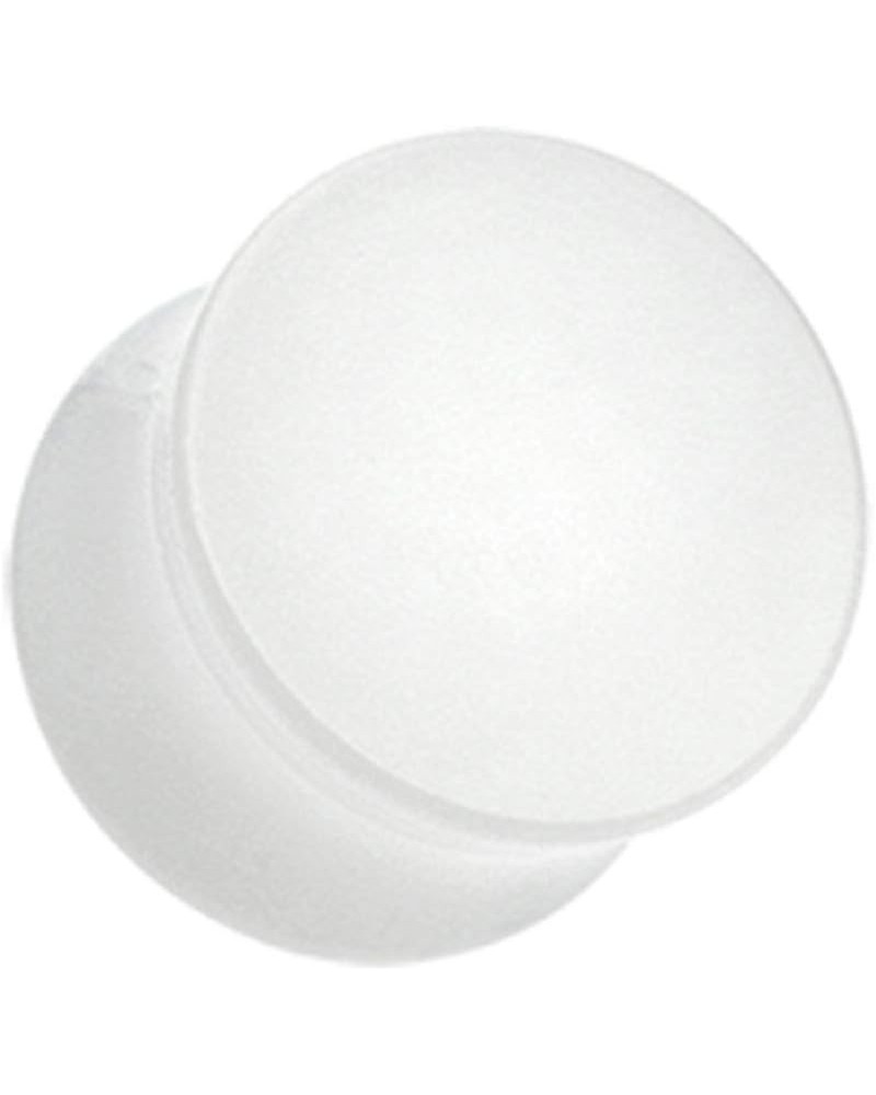 Glow in The Dark Basic Acrylic Double Flared Ear Gauge Plug 7/16" (11mm), White $10.79 Body Jewelry