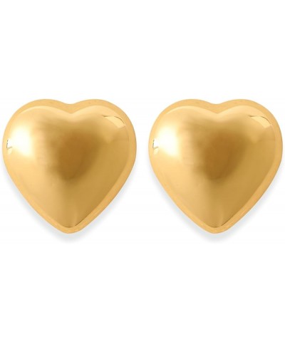 Gold Heart Earrings for Women, Gold Plated Heart Shaped Studs Dangle Earrings,Trendy Valentines Birthday Gifts for Her 234 Go...