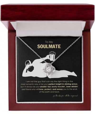 To My Soulmates Necklace, Soulmate Necklace For Women, Soulmate Necklace For Women To My Wife Necklace From Husband, Soulmate...