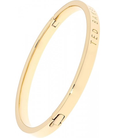 Clemina Hinge Metallic Bangle Gold Tone Small $36.00 Bracelets