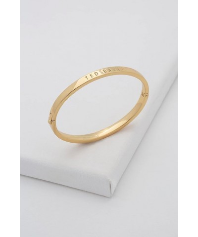 Clemina Hinge Metallic Bangle Gold Tone Small $36.00 Bracelets