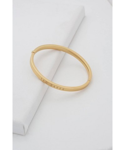 Clemina Hinge Metallic Bangle Gold Tone Small $36.00 Bracelets