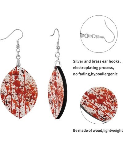 Custom Wooden Dangle Lightweight Drop/Leaf Earrings Copper Silver Earring Multi 23 $10.19 Earrings